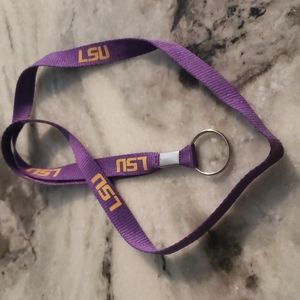 LSU badge lanyard 32"